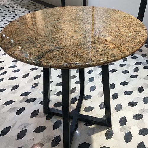Dining table furniture with granite top