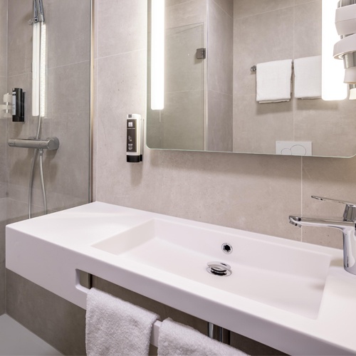 Acrylic Solid Surface Lavatory Countertop and Basin