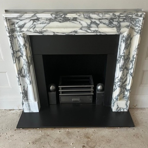Arabescato contemporary marble surround