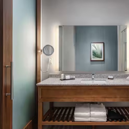 Bath Vanities and Barn Door for Embassy Suites
