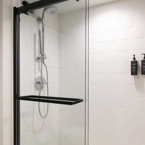 Bypass Sliding Glass Shower Door in Sheraton Hotel