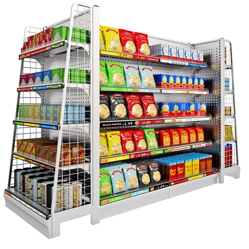 Display fixture for supermarket and convenient store