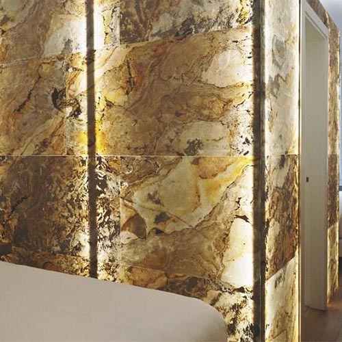 Faux Marble Laminated Glass