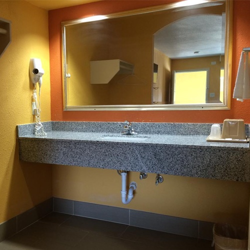 Floating Bathroom Vanitytop Set by Light Grey Granite