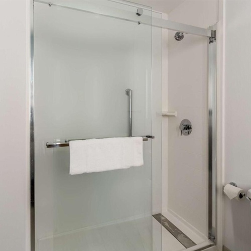 Frameless Glass Shower Door with Jamb and Threshold Hilton Garden Inn