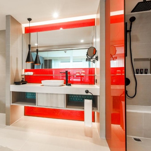 Glass and mirror for Radisson RED hotel