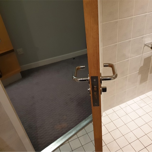 HPL Bathroom Swing Door with Mortise Lockset