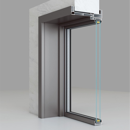 Hinge Swing Glass Door with Narrow Aluminum Frame