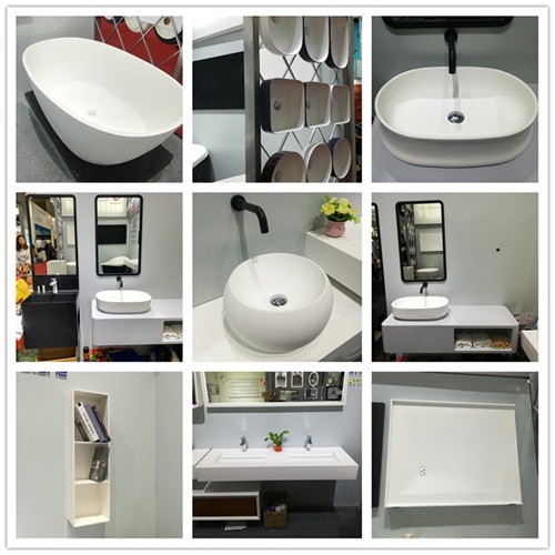 Hospitality Grade Solid Surface Bathroom Lavatory Basin
