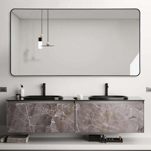 Hotel Bathroom Mirrors Beveled Edge Mirrors Metal Framed Vanity Mirror