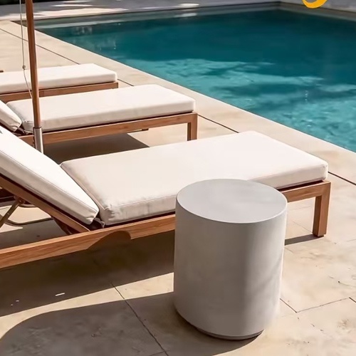 Lighweight concrete lounge pool furniture for commercial hotel