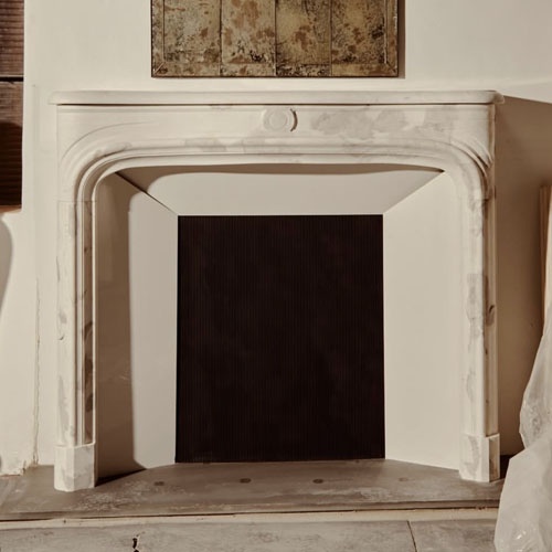 Louis 14th style fireplace surround statuary venato marble
