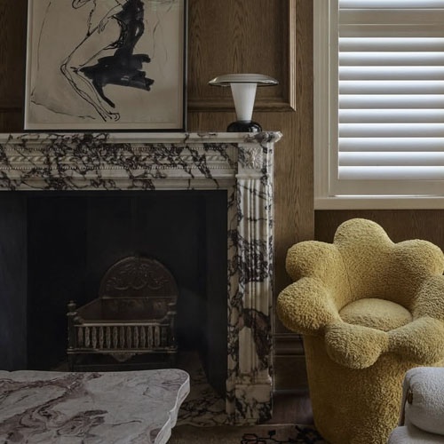 Louis XVI reproduction fireplace surround Vogue Living