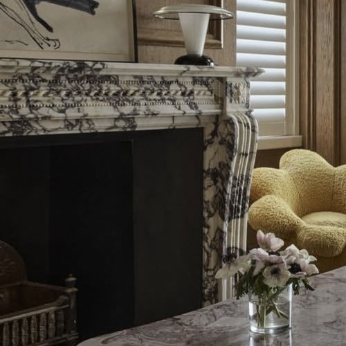 Louis XVI reproduction fireplace surround Vogue Living