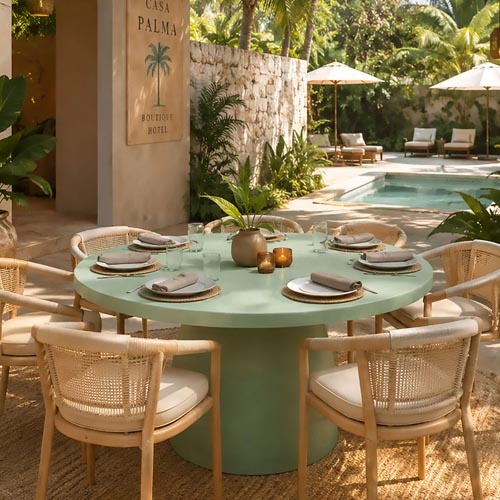 Luna Concrete Dining Table