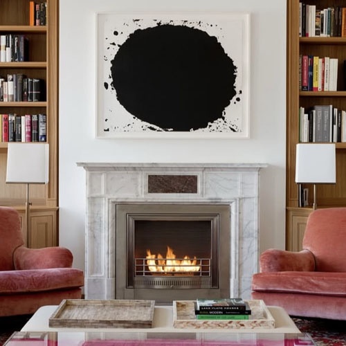 Marble Fireplace for Boutique Hotel in Miami