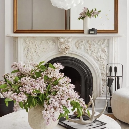 Neo-Palladian marble fireplace mantel supplier