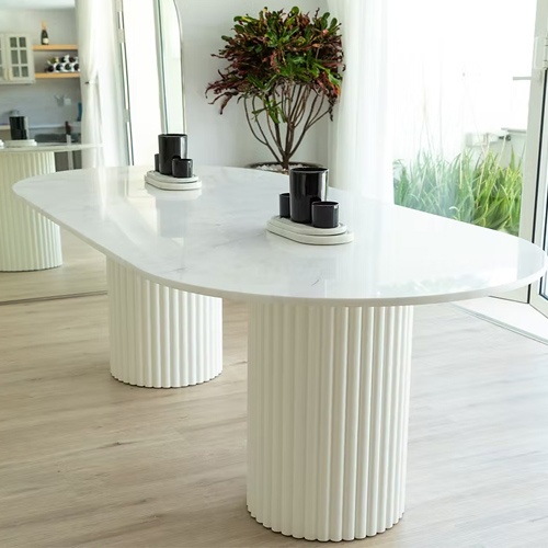 Oval Marble Dining Table