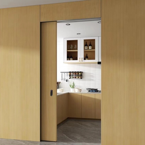 Sliding Pocket Door with Track and Pull