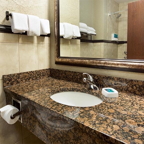 Tan Brown Granite Bathroom Vanity Top