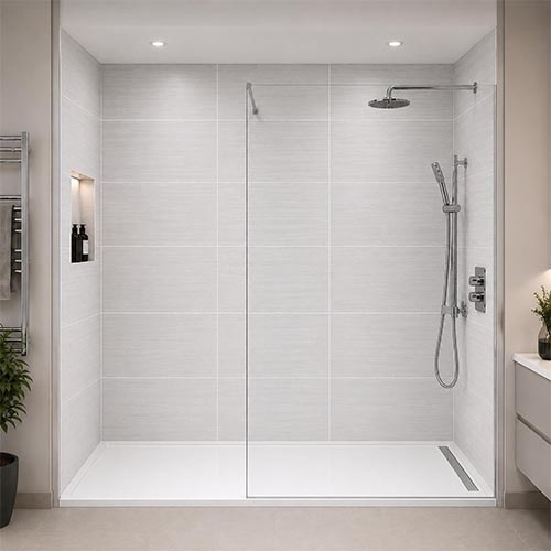 Tile Effect SPC Shower Wall Panels
