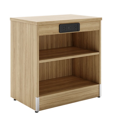 custom hotel nightstand with USB charging ports
