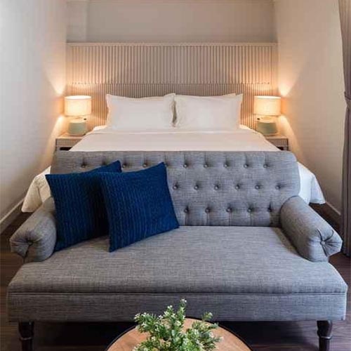 hotel loveseat sofa