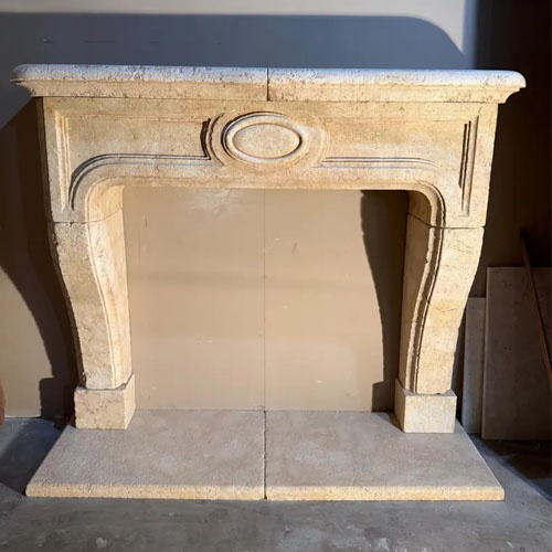 limestone fireplace mantel supplier in USA
