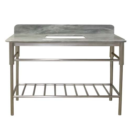 single sink vanity base with marble stone top