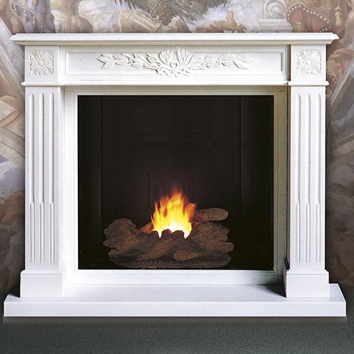 style inglese beauty fireplace mantel in marble bianco thassos