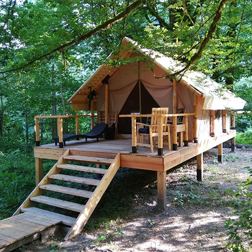 best material for permanent lodge tent glamping