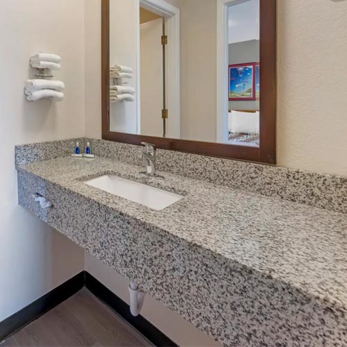 Granite Bath Vanities for Budget Motels