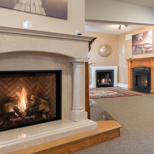 Anderson Fireplace has the most unique fireplace showroom in eastern Massachusetts