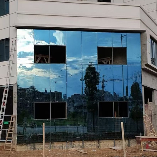 Commercial Window Glass Curtain Wall Completed