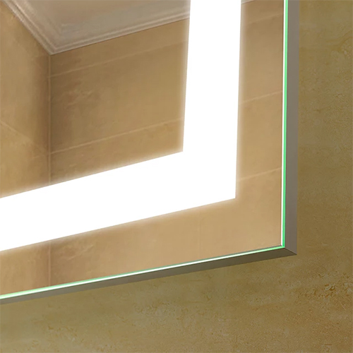 LED illuminated vanity mirror