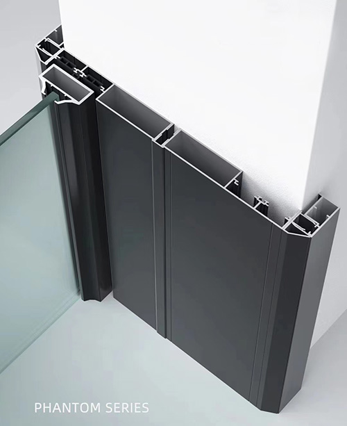 aluminum glass door detail