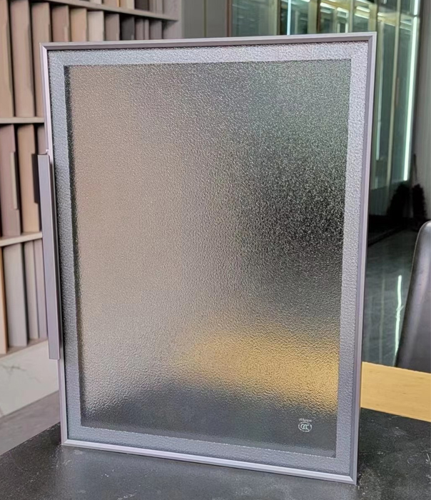 rough surface glass door