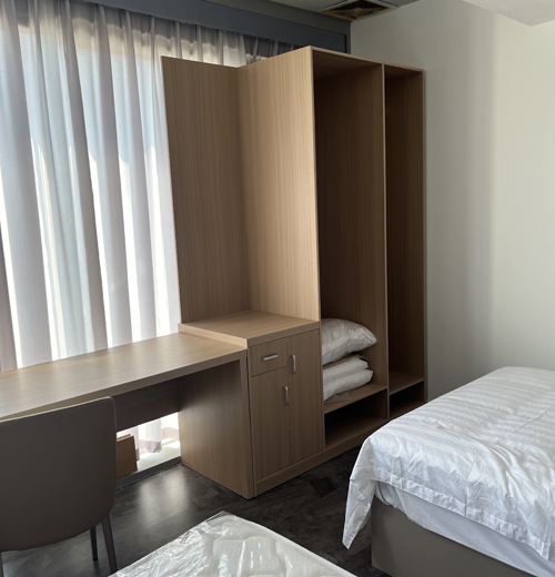 custom architectural millwork and furniture for hotel project