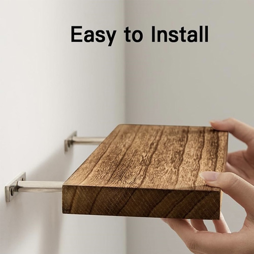 Open kitchen shelving easy installation