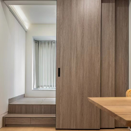 flush wood door moving wall and partition