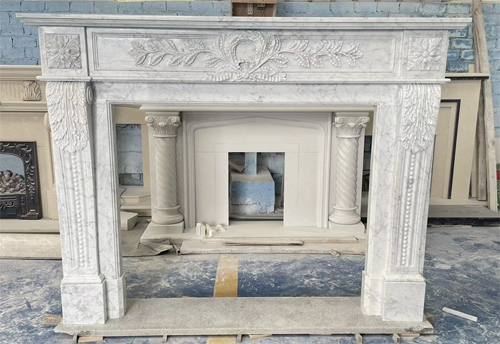regency style marble fireplace mantel supplier