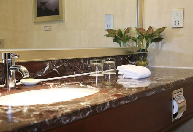 violet red marble bathroom vanity top