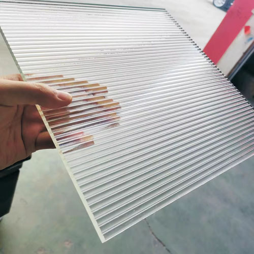reed pattern decorative glass