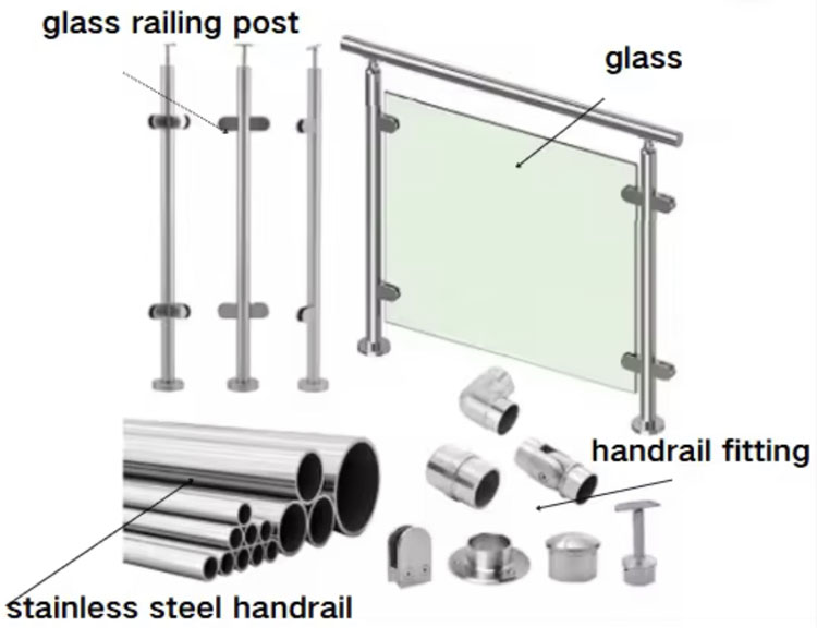 glass railing system