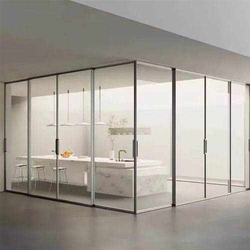 glass panel for aluminum door