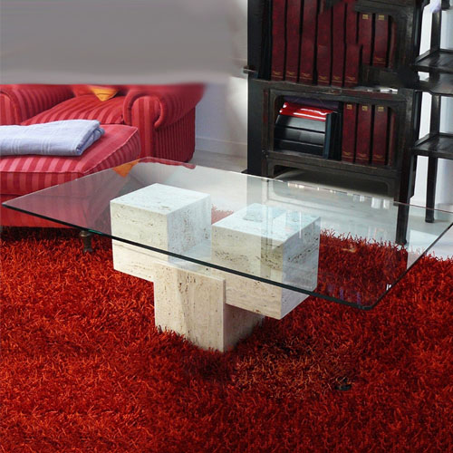 modern living furniture travertine table