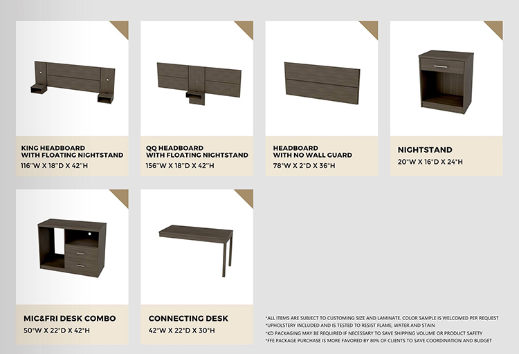 economy budget hotel furniture and casegoods collection
