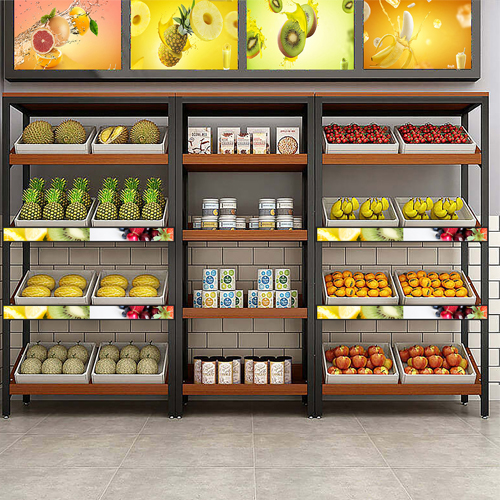 display furniture for fruit in supermarket