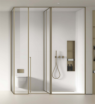 open glass cubicle