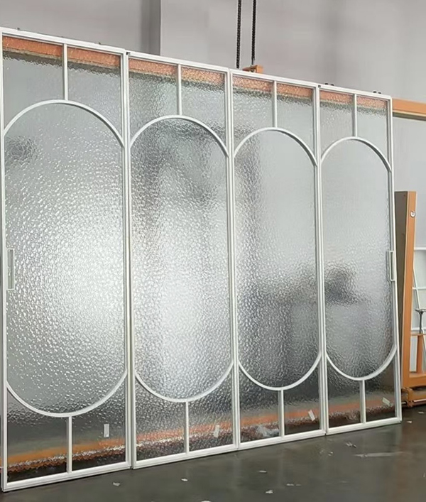 vintage boutique aluminum glass door